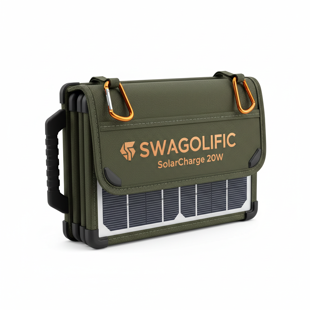 SWAGOLIFIC SolarCharge 20W Portable Solar Panel