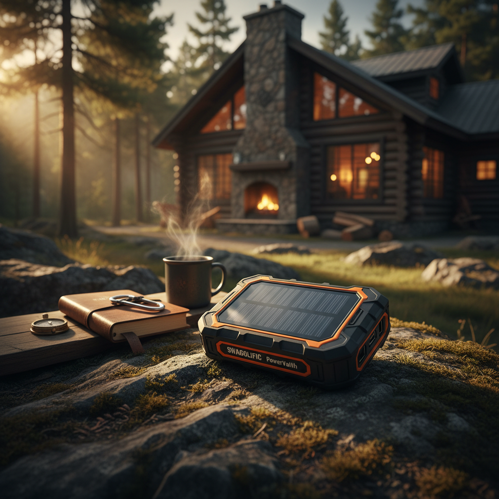 SWAGOLIFIC PowerVault 20000mAh Solar Power Bank